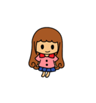 Curly girl's daily life（個別スタンプ：16）