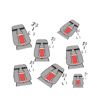無難にゆるっと使いやすいメッセージモアイ（個別スタンプ：12）