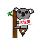 abnormal Koala - Yan Bi（個別スタンプ：19）