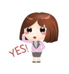 Pretty Office worker（個別スタンプ：5）
