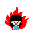 Blue Little Girl（個別スタンプ：4）