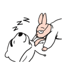 しろくまとうさぎ（個別スタンプ：6）