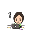 前髪わけ子さん（個別スタンプ：10）