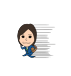 前髪わけ子さん（個別スタンプ：12）