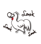 human face chicken（個別スタンプ：40）