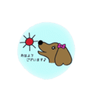 おしゃれ大好きダックスフンドちゃん。（個別スタンプ：2）