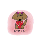 おしゃれ大好きダックスフンドちゃん。（個別スタンプ：10）
