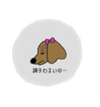 おしゃれ大好きダックスフンドちゃん。（個別スタンプ：15）