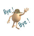 3D Egg Country part2: Funny Greeting（個別スタンプ：11）
