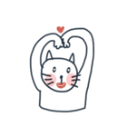Red Cheeks Cat（個別スタンプ：8）