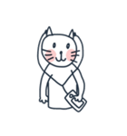 Red Cheeks Cat（個別スタンプ：32）