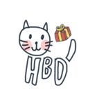 Red Cheeks Cat（個別スタンプ：40）