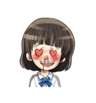 スマート少女（個別スタンプ：7）