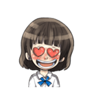 スマート少女（個別スタンプ：8）