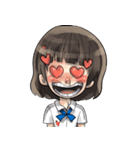 スマート少女（個別スタンプ：9）