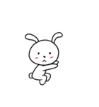 White Weird Rabbit (Animated)（個別スタンプ：2）