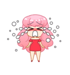 A Pink Hair Lady-Yoyo（個別スタンプ：18）