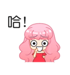 A Pink Hair Lady-Yoyo（個別スタンプ：31）