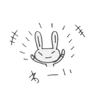 つり目うさぎのしろたさん4（個別スタンプ：2）