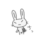 つり目うさぎのしろたさん4（個別スタンプ：19）