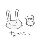 つり目うさぎのしろたさん4（個別スタンプ：27）