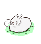 Adorable White Rabbit（個別スタンプ：37）
