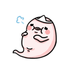 a bunny ghost（個別スタンプ：9）