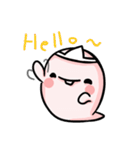 a bunny ghost（個別スタンプ：16）