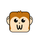 Cute Face and Monkey（個別スタンプ：2）