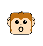 Cute Face and Monkey（個別スタンプ：4）