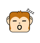 Cute Face and Monkey（個別スタンプ：16）