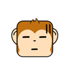 Cute Face and Monkey（個別スタンプ：18）