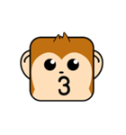 Cute Face and Monkey（個別スタンプ：19）