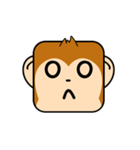 Cute Face and Monkey（個別スタンプ：21）