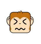 Cute Face and Monkey（個別スタンプ：26）