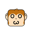Cute Face and Monkey（個別スタンプ：27）
