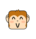 Cute Face and Monkey（個別スタンプ：30）