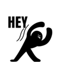 "HEY！" BLK man（個別スタンプ：19）