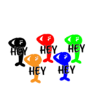 "HEY！" BLK man（個別スタンプ：21）