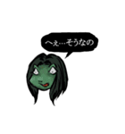 お返事カエル女子（個別スタンプ：2）