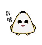 Funny Mr. rice balls（個別スタンプ：3）