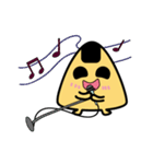 Funny Mr. rice balls（個別スタンプ：17）