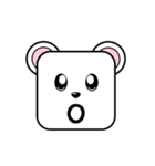 Cute Face and Polar bear（個別スタンプ：4）