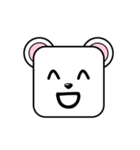 Cute Face and Polar bear（個別スタンプ：5）