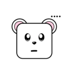Cute Face and Polar bear（個別スタンプ：8）