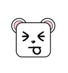 Cute Face and Polar bear（個別スタンプ：11）