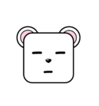 Cute Face and Polar bear（個別スタンプ：12）