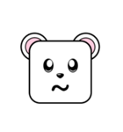 Cute Face and Polar bear（個別スタンプ：13）