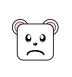 Cute Face and Polar bear（個別スタンプ：15）