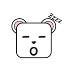 Cute Face and Polar bear（個別スタンプ：16）